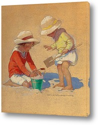   Постер Дети в песочнице 