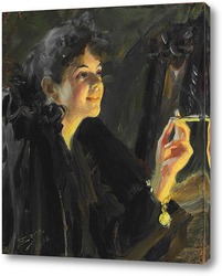   Картина Девушка с сигаретой