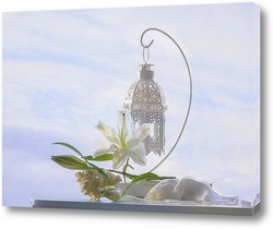   Постер Натюрморт с белой лилией