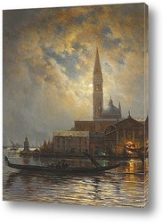   Постер Венеция при луне