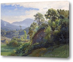  Картина Вид на лес Серпантара.Олевано Романо
