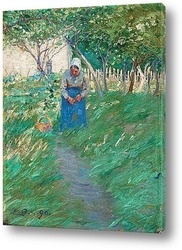   Постер Женщина в саду