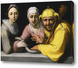    Дурак с двумя женщинами, 1595