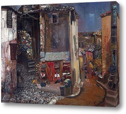   Картина Бакалейный магазин в деревне