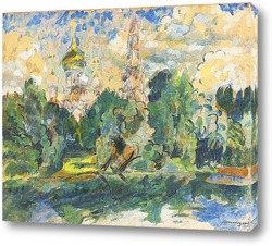  Пейзаж с мостом. Кисловодск. 1913