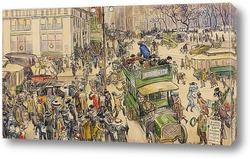   Постер Рождественские Покупатели, Мэдисон-Сквер, 1912