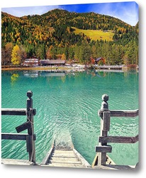   Постер Панорама озера
