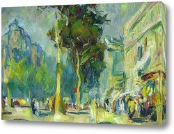   Постер С. Герасимов Улица в Париже 1956 (авторская копия)