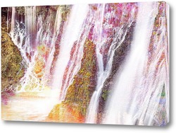   Постер Горные водопады
