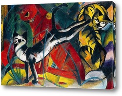   Картина Три большие кошки