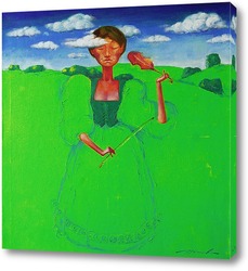   Картина Зелёная скрипачка