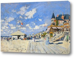   Постер Тротуар на пляже в Трувиль