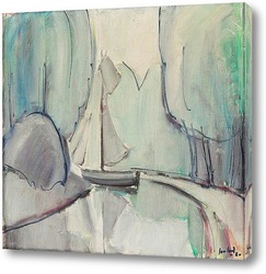   Картина Этюд с яхтой