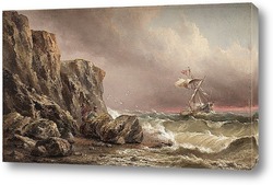   Постер Море и скалы