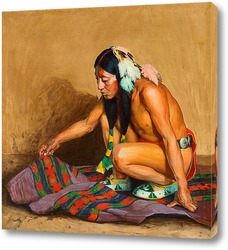   Картина Индеец исследующий Одеяло