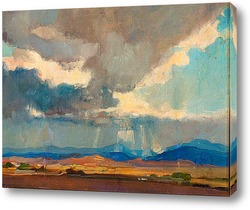   Постер Буря над западным пейзажем, 1924