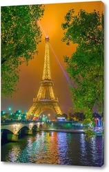   Постер Париж вечерний