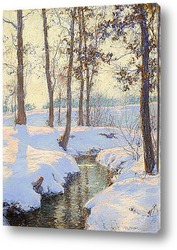   Картина Ручей зимой