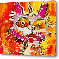   Постер кот -весельчак