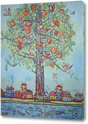   Постер Дерево птиц