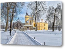   Постер В Павловске зима. Крепость Бип в парке Мариенталь.