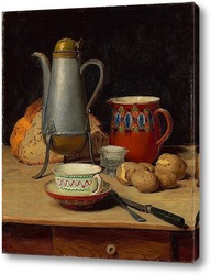   Картина Натюрморт: кофе с картошкой