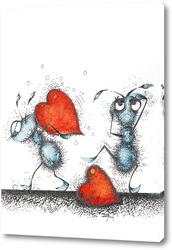   Картина Два сердца