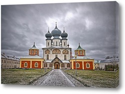   Постер Главный храм Тихвинского монастыря.Вид спереди.