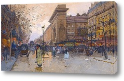   Картина Вид современного Парижа