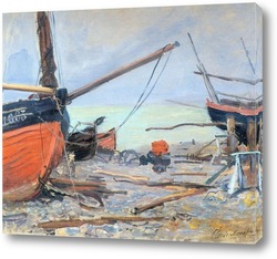   Картина Лодки на пляже, 1885