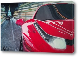   Постер Ferrari 458.