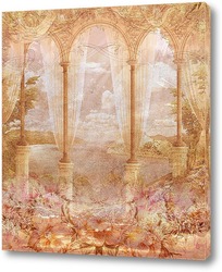   Постер Старинная цветочная арка