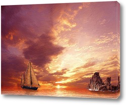   Постер Морской закат
