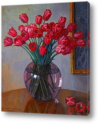   Постер Натюрморт с тюльпанами