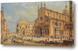   Постер Венеция площадь Сан Джованни и Паоло