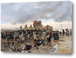   Картина Бивуак у Бурже после сражения 21 декабря 1870 года