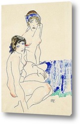   Картина Две обнажённые в ванной 