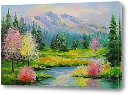   Картина Весенний ручей