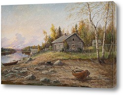   Картина Лодки на берегу