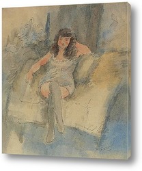  Сидящая женщина
