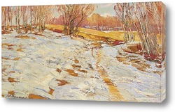   Картина Тающий снег 1921