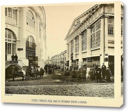   Постер Средние городские ряды, Хрустальный переулок. 1866 год