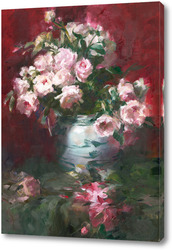   Постер натюрморт с розами 2 от F. Mortelmans 