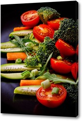    Салат из свежих овощей ( вертикальный)