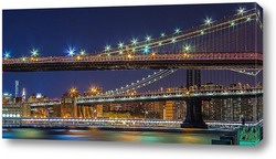   Постер начало осени, мосты Нью Йорка