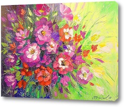   Картина Букет розовых цветов
