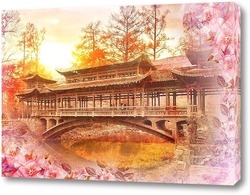   Постер Мост в деревне Сидян. Китай
