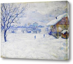   Картина В Межеве зима 
