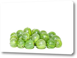    Gooseberries on a white background