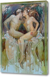   Картина Адам и Ева